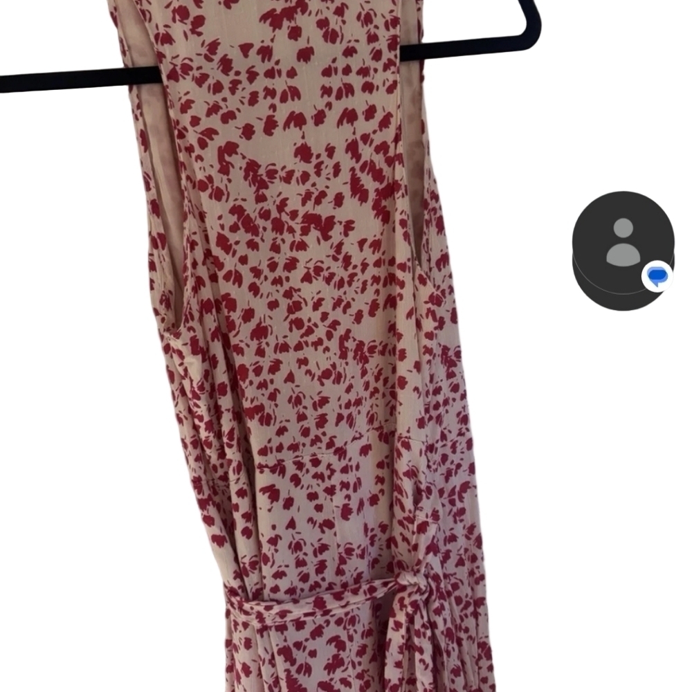 NWT Olivaceous Pink and White Asymmetrica Warped l Maxi Dress - Picture 12 of 14